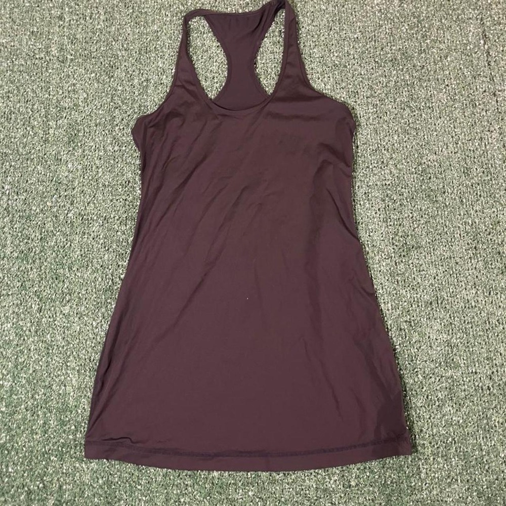 Lululemon Womens Black Racerback Athletic Tank Top Fitted Activewear